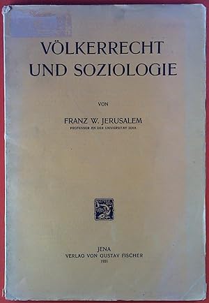 Seller image for Vlkerrecht und Soziologie, for sale by biblion2