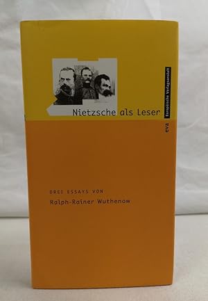 Bild des Verkufers fr Nietzsche als Leser. Drei Essays. zum Verkauf von Antiquariat Bler