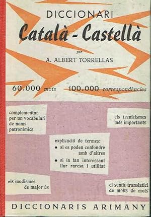 Diccionari català-castellà. Complementat amb un vocabulari de noms patronímics.