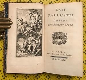 Imagen del vendedor de Caii Sallustii Crispi quae exstant opera. a la venta por Unsworth's Antiquarian Booksellers, ILAB, ABA, PBFA.