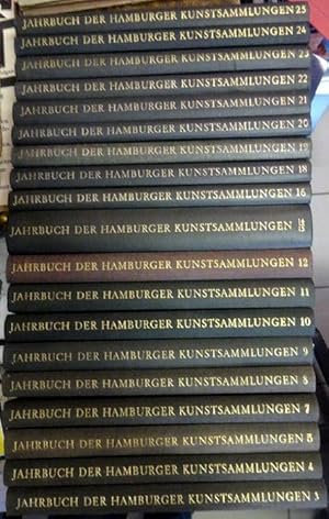 Jahrbuch der Hamburger Kunstsammlungen Band 3,4,5,7-12,14/15,16,18-25 (Bd. 14/15 Doppelband) (195...