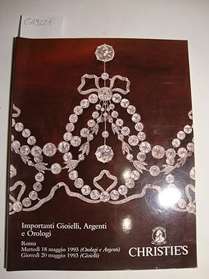 Importanti Gioielli, Argenti e Orologi - Roma, Martedì 18 Maggio 1993 (Orologi e Argenti) - Giove...