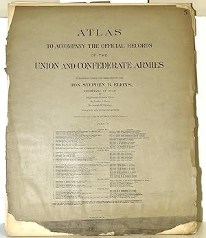 Seller image for [PART 5] ATLAS TO ACCOMPANY THE OFFICIAL RECORDS OF THE UNION AND CONFEDERATE ARMIES. PLATE XXI: HANOVER COURT-HOUSE, ETC. PLATE XXII: OPERATIONS OF CAVALRY BRIGADE, ETC. PLATE XXIII, POSITIONS AT MANASSAS, ETC. PLATE XXIV: BATON ROUGE, LA., ETC. PLATE XXV: CORINTH, MISS., ETC. for sale by BLACK SWAN BOOKS, INC., ABAA, ILAB