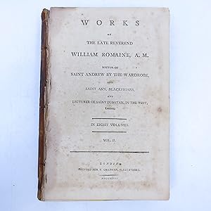 Bild des Verkufers fr Works of the Late Reverend William Romaine (Volume 2 Only) First Edition zum Verkauf von Shelley and Son Books (IOBA)