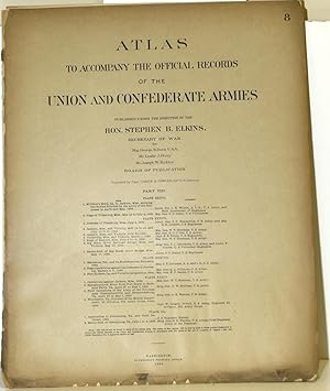 Seller image for [PART 8] ATLAS TO ACCOMPANY THE OFFICIAL RECORDS OF THE UNION AND CONFEDERATE ARMIES. PLATE XXXVI MILLIKEN'S BEND, ETC. PLATE XXXVII DEFENSES OF VICKSBURG, ETC. PLATE XXXVIII GALVESTON, ETC. PLATE XXXIX OPERATIONS AGAINST JACKSON, MISS., ETC. PLATE XL APPROACHES TO PETERSBURG, ETC. for sale by BLACK SWAN BOOKS, INC., ABAA, ILAB