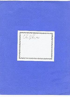 Seller image for **SIGNED BOOKPLATES/AUTOGRAPHS by author CHRIS HOLMES** for sale by ODDS & ENDS BOOKS
