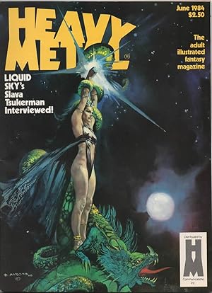 Bild des Verkufers fr Heavy Metal Magazine June 1984 zum Verkauf von Voyageur Book Shop