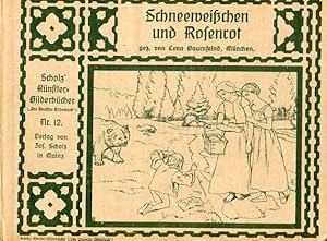 Bild des Verkufers fr Schneeweisschen und Rosenrot - Das Deutsche Bilderbuch Serie A : Mrchen. Scholz' Knstler-Bilderbcher Nr. 12. zum Verkauf von Antiquariat Buchseite