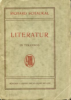 Literatur. Drei Gespräche in Tyrannos.