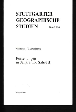 Image du vendeur pour Forschungen in Sahara und Sahel II. Stuttgarter geographische Studien, 116. mis en vente par Antiquariat Bookfarm