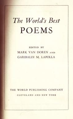 The World's Best Poems
