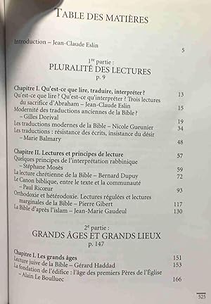 La Bible : 2000 ans de lectures