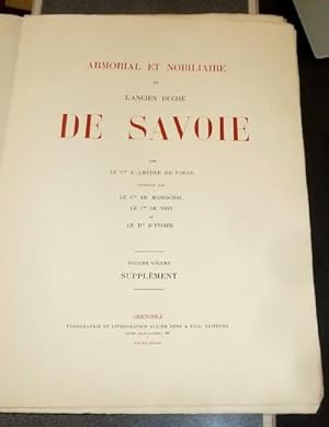 Image du vendeur pour Armorial et Nobiliaire de l'Ancien Duch de Savoie (Tome VI - livraison 1) mis en vente par Le Beau Livre