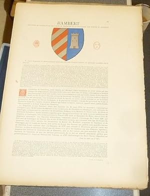 Image du vendeur pour Armorial et Nobiliaire de l'Ancien Duch de Savoie (Tome V - livraison 5) mis en vente par Le Beau Livre