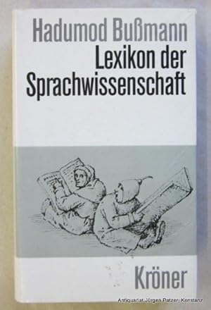 Bild des Verkufers fr Lexikon der Sprachwissenschaft. Stuttgart, Krner, 1983. Kl.-8vo. Mit einigen Abbildungen. XXXIII, 603 S., 1 Bl. Or.-Lwd. mit Schutzumschlag. (Krners Taschenausgabe, 452). (ISBN 3520452014). zum Verkauf von Jrgen Patzer