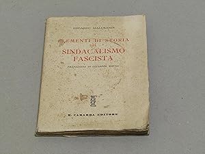 Edoardo Malusardi. Elementi di storia del Sindacalismo Fascista