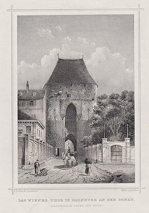 Bild des Verkufers fr Teilansicht, Wiener Tor. zum Verkauf von Antiquariat Clemens Paulusch GmbH