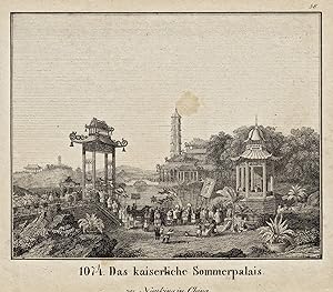 Imagen del vendedor de Teilansicht, Kaisergrten, "Das kaiserliche Sommerpalais .". a la venta por Antiquariat Clemens Paulusch GmbH