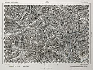 Stahlstich- Karte, n. Hartwig v. Brose u.a., "Unter - Innthal".