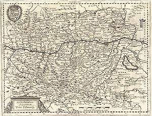 Kupferstich- Karte, b. Merian Erben, "Archieductus Austriae. Unter Österreich".