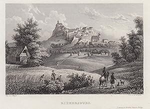 Bild des Verkufers fr Gesamtansicht, m. Schlo Kronegk "Riekersburg". zum Verkauf von Antiquariat Clemens Paulusch GmbH