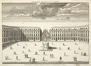 Teilansicht, Vendome Platz, "La Place de Louis le Grand. - Cette Place sut commencée de Bâtir en ...