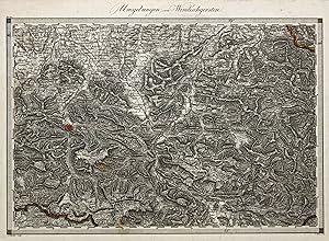 Bild des Verkufers fr Kupferstich- Karte, v. A. Withalm (Terrain) und C. Stein (Schrift), "No. 20 Umgebungen von Windischgersten.". zum Verkauf von Antiquariat Clemens Paulusch GmbH