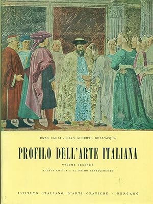 Bild des Verkufers fr Profilo dell'arte italiana Volume secondo zum Verkauf von Librodifaccia