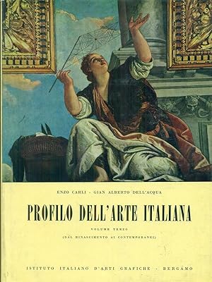 Bild des Verkufers fr Profilo dell'arte italiana Volume terzo zum Verkauf von Librodifaccia