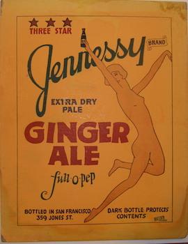 Poster Advert for Jennessy Brand Extra Dry Pale Ginger Ale.