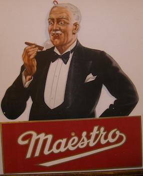 Advert for Maestro Cigars.