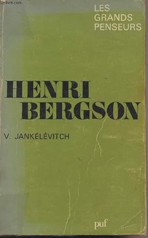 Image du vendeur pour Henri Bergson - "Les grands penseurs" mis en vente par Le-Livre