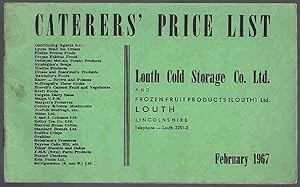 Seller image for Caterers' Price List February 1967 for sale by Lazy Letters Books