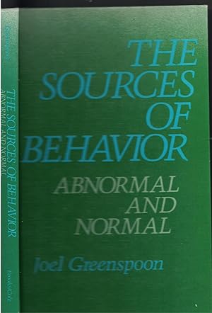 Immagine del venditore per Sources Of Behavior Abnormal and Normal venduto da Ye Old Bookworm