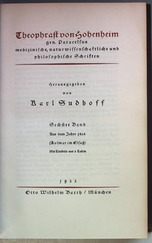 Imagen del vendedor de Smtliche Werke: I. Abteilung: SECHSTER BAND: Aus dem Jahre 1528 (Kolmar im Elsa). a la venta por books4less (Versandantiquariat Petra Gros GmbH & Co. KG)