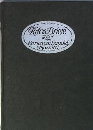 Bild des Verkufers fr Ritas Briefe:DRITTER TEIL. Hausens Bcherei - Nr. 66-67; zum Verkauf von books4less (Versandantiquariat Petra Gros GmbH & Co. KG)