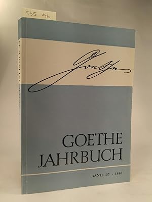 Bild des Verkufers fr Goethe-Jahrbuch. Band 107. 1990. zum Verkauf von ANTIQUARIAT Franke BRUDDENBOOKS