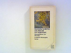 Bild des Verkufers fr Deutsche Gedichte von 1900 bis zur Gegenwart. zum Verkauf von ANTIQUARIAT FRDEBUCH Inh.Michael Simon