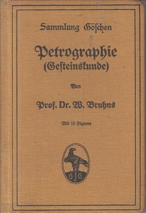 Imagen del vendedor de Petrographie. Gesteinskunde -Sammlung Gschen a la venta por Allguer Online Antiquariat