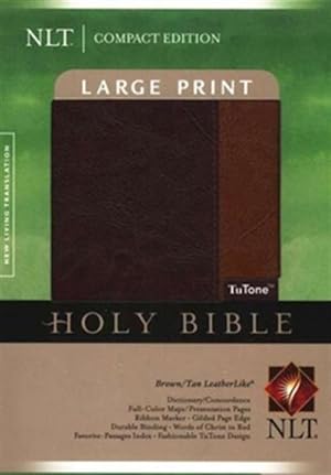 Bild des Verkufers fr Holy Bible: New Living Translation, Brown Tan Tutone, Leatherlike, Compact zum Verkauf von Piazza del Libro