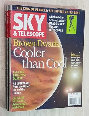 SKY & TELESCOPE. año 2004-2005-2007. Vol 108: nº 6. Vol 109: nº 5. Vol 110: nº 2 - 3. Vol 114: nº...