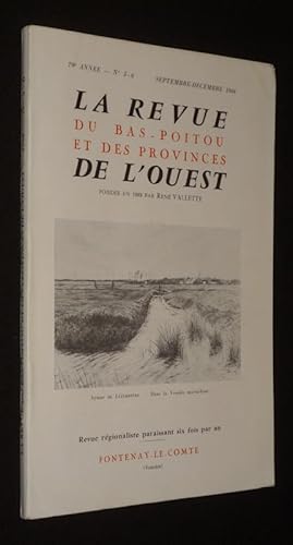 Bild des Verkufers fr La Revue du Bas-Poitou et des provinces de l'Ouest (79e anne - n5-6, septembre-dcembre 1968) zum Verkauf von Abraxas-libris