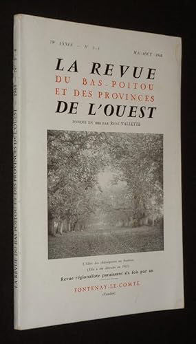 Bild des Verkufers fr La Revue du Bas-Poitou et des provinces de l'Ouest (79e anne - n3-4, mai-aot 1968) zum Verkauf von Abraxas-libris