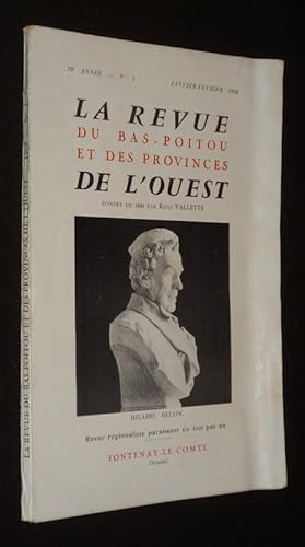 Bild des Verkufers fr La Revue du Bas-Poitou et des provinces de l'Ouest (79e anne - n1, janvier-fvrier 1968) zum Verkauf von Abraxas-libris