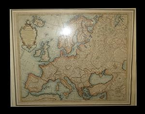 Seller image for Carte d'Europe dresse pour l'usage du Roy [sic] sur les itinraires anciens et modernes et sur les routiers de mer assujettis aux observations astronomiques. for sale by Babel Librairie