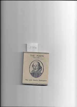 Image du vendeur pour Venus and Adonis, The Passionate Pilgrim and The Phoenix and the Turtle. The Poems Volume I. The Little Quarto Shakespeare [Miniature Book] mis en vente par Gwyn Tudur Davies