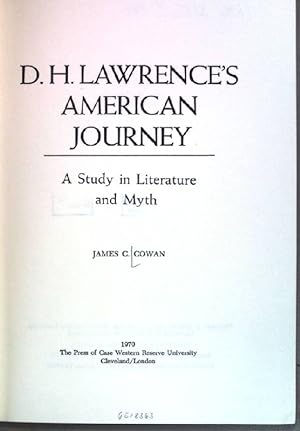 Bild des Verkufers fr D.H.Lawrence's American Journey: Study in Literature and Myth zum Verkauf von books4less (Versandantiquariat Petra Gros GmbH & Co. KG)