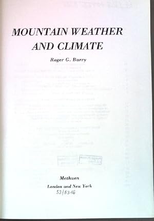 Immagine del venditore per Mountain Weather and Climate venduto da books4less (Versandantiquariat Petra Gros GmbH & Co. KG)