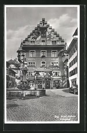 Ansichtskarte Zug, Hotel Ochen am Kolinplatz