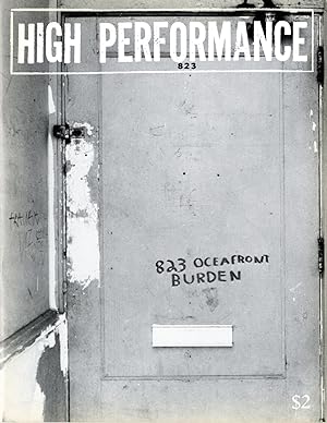 Bild des Verkufers fr High performance: the performance art quarterly. Issue no. 5, volume 2, number 1, March 1979 zum Verkauf von Laurence McGilvery, ABAA/ILAB